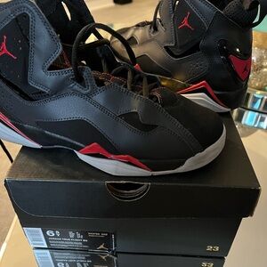 Air Jordan Black and Red Sneakers